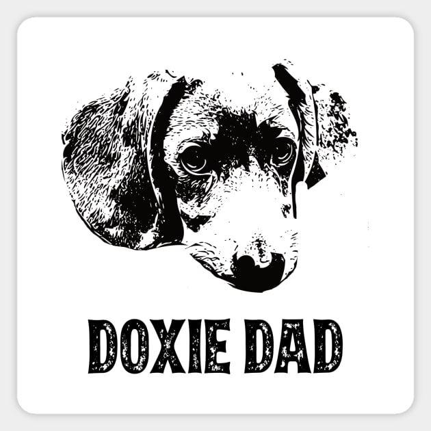 Doxie Dad Dachshund Wiener Dog Sticker by DoggyStyles